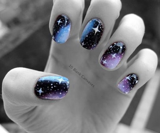 50+ Cool Star Nail Art Designs With Lots of Tutorials and Ideas - Hative