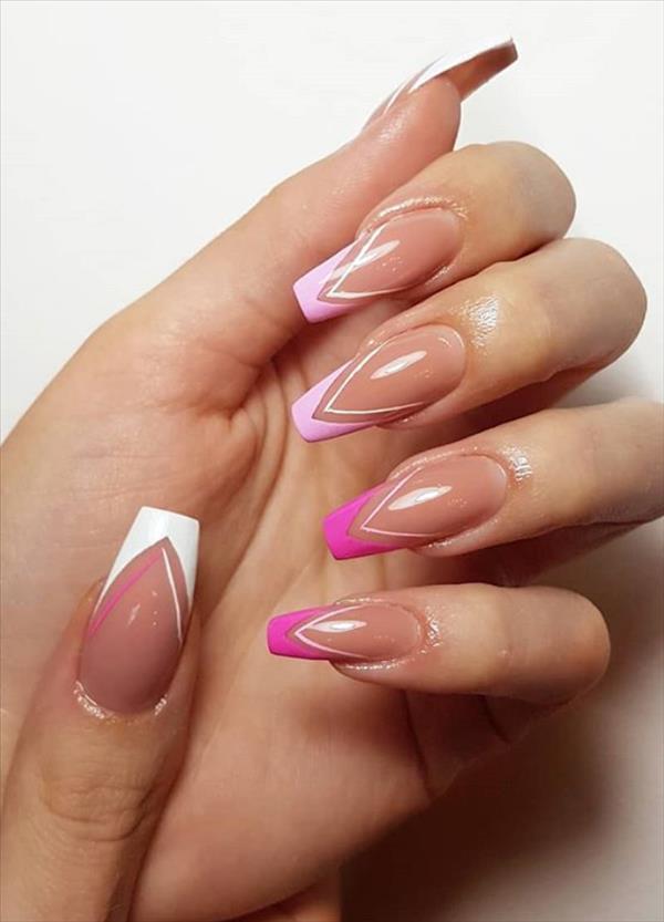 Awesome trendy gel coffin nails to cool your summer nail design - Cozy