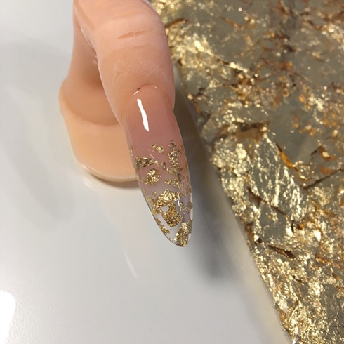 Gold Foil Nail - Nail Art Gallery