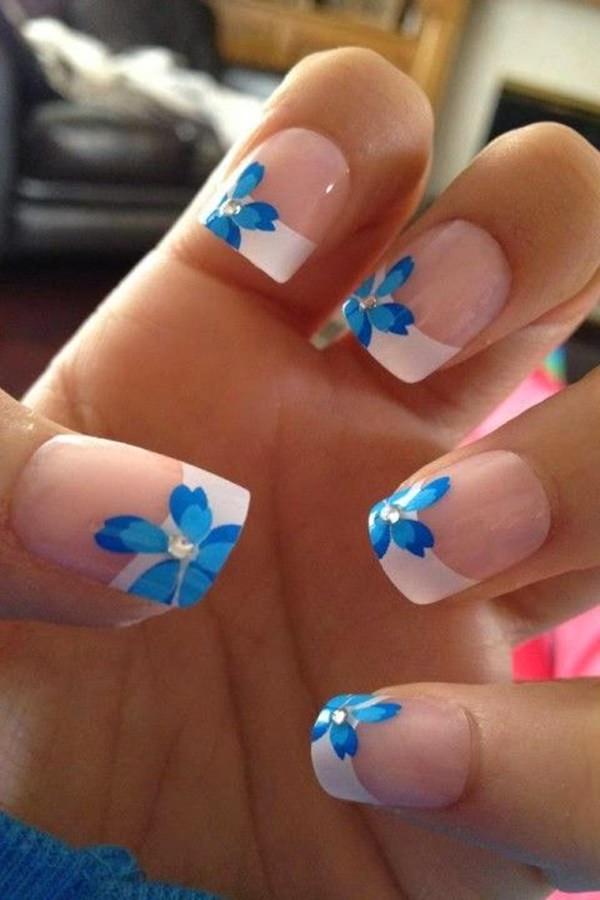 60 Awesome French Nail Designs That Will Blow Your Mind | EcstasyCoffee