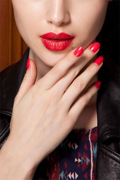 Simple Red Nail Art Designs & Ideas For Girls 2013/ 2014 | Fabulous