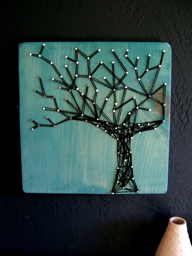 15 Beautiful Examples of String Art - Using Thread and Nails - PickChur