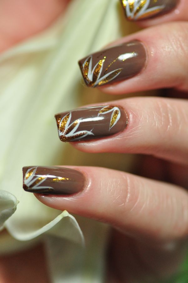 brown, gel nails, manicure, art, designs | Fav Images - Amazing Pictures